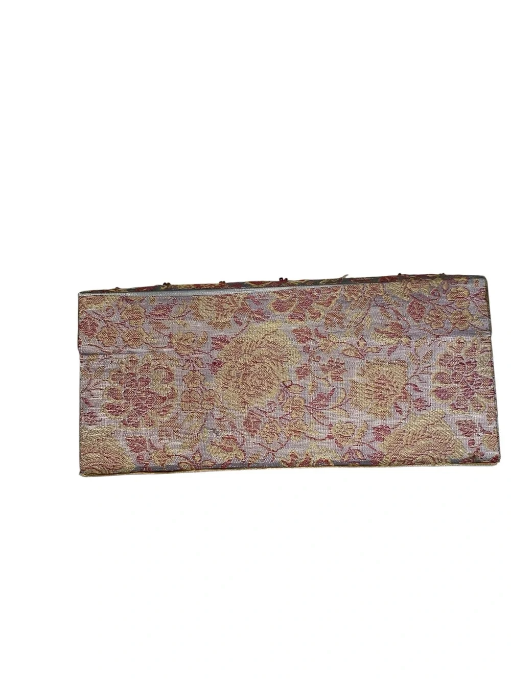 Anthropologie Vintage Beaded Rose Floral Jewelry Box Boho Shabby chic
